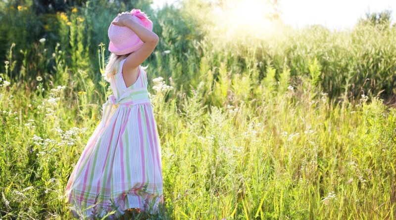 little girl, wildflowers, meadow, child, dress, girl dress, childhood, kid, cute, blossoms, summer, blooming, nature, outdoors, field, little girl, little girl, child, child, child, child, child, dress, dress, summer, summer, summer