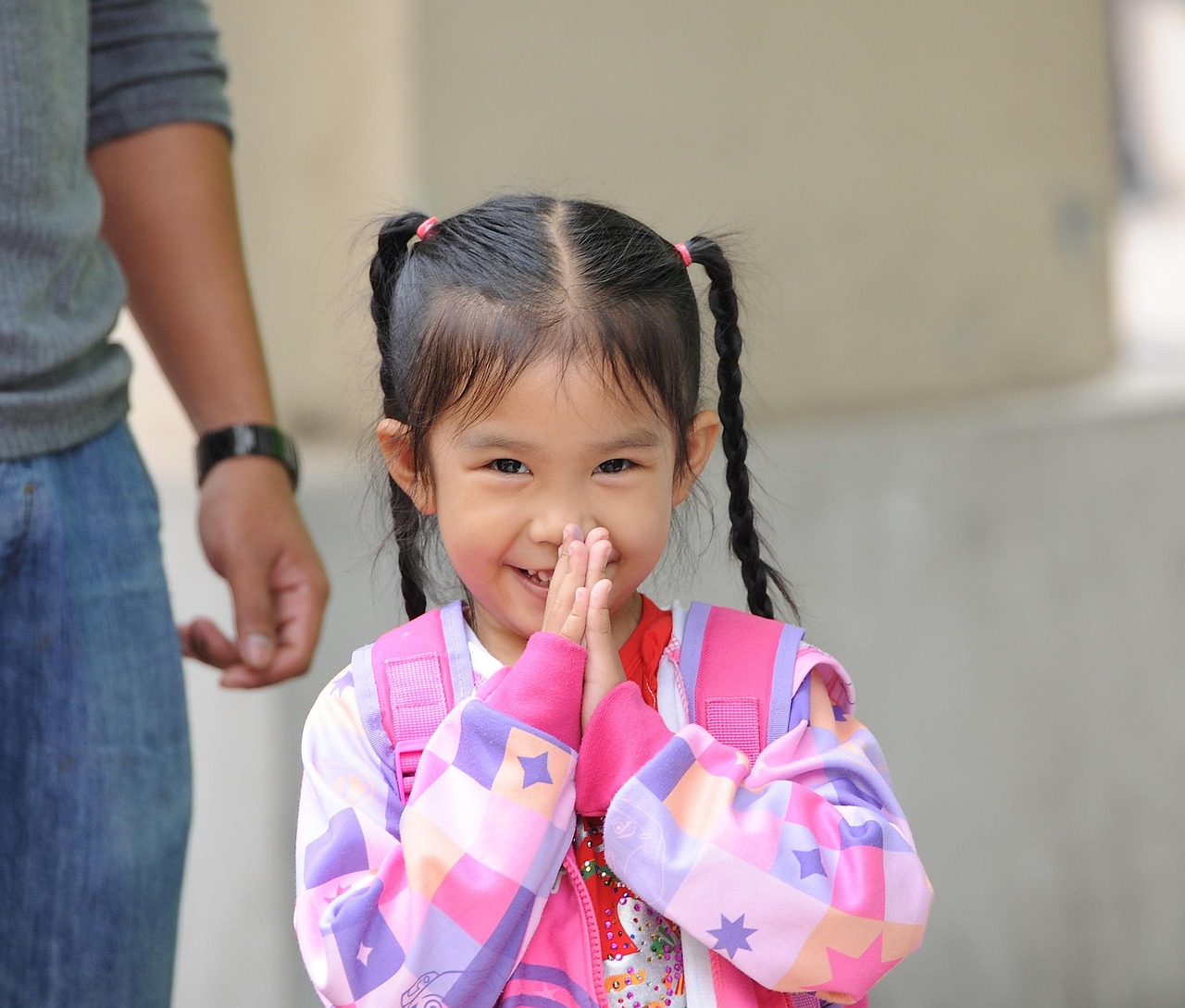 primary school student, expression, how happy i, lovely, little angel, girl