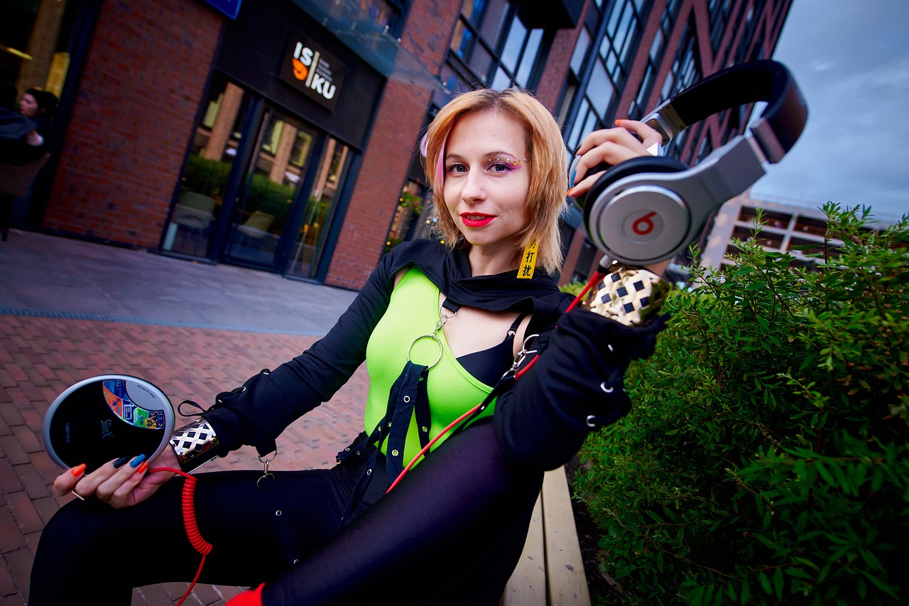 woman, music, cd, cd player, audio, street, sound, headsets, song, 90s, equipment, entertainment, cd player, 90s, 90s, 90s, 90s, 90s