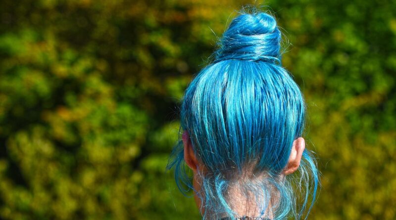 blue hair, hair, head, woman, hairstyle, colored hair, fashion, style, gimmick, blue hair, blue hair, blue hair, blue hair, blue hair