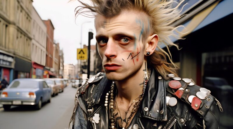 ai generated, man, expression, queer, lgbtqia, movement, fashion, pride, carnival, punk, 80s, riot, rebellion, individual