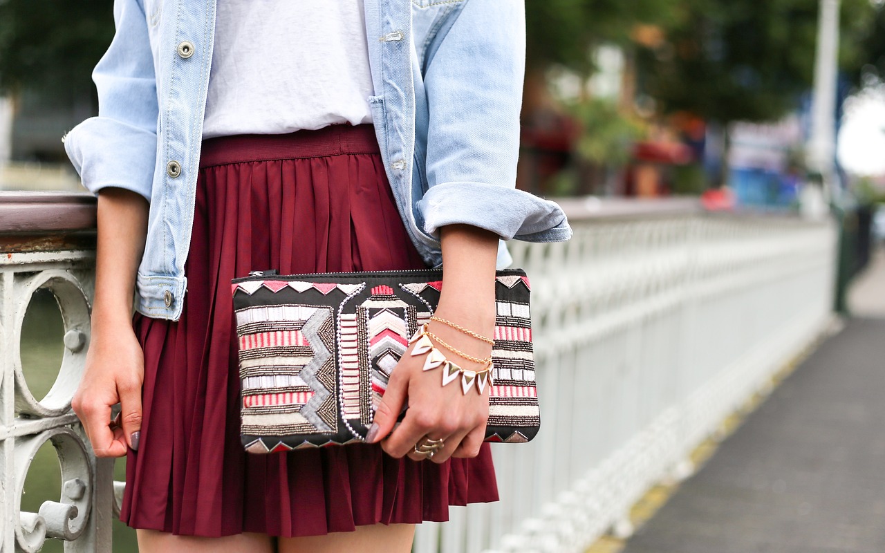 people, woman, fashion, clothes, skirt, denim, casual, pouch, accessories, bracelet, skirt, skirt, skirt, skirt, skirt, accessories, bracelet