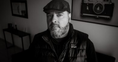 man, beard, cap, vest, gilet, retro, fashion, style, wall decor, console table, monochrome, black and white, portrait, man, man, man, man, man, cap, black and white
