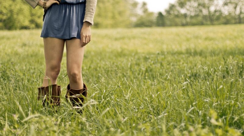 countrygirl, girl, legs, woman, female, field, countryside, boots, skirt, posing, provocative, elegance, elegant, young, human, people, person