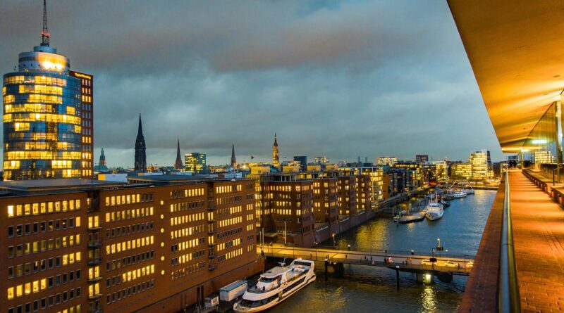 hamburg, city, ships, houses, elbphilharmonie, architecture, channel, port, building, bridge, hamburg, hamburg, hamburg, hamburg, hamburg