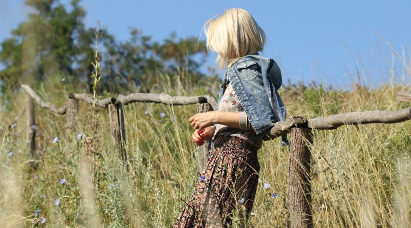 young woman, meadow, grass, nature, wooden fence, summer, cottagecore, blonde, outdoors, countryside, summer, summer, summer, cottagecore, cottagecore, cottagecore, cottagecore, cottagecore, countryside