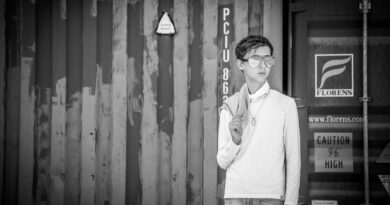 young man, containers, model, posing, industrial, fashion, style, teen, portrait