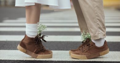 shoes, couple, road, footwear